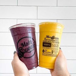 Main Squeeze Juice Co. - PB&J & Mango-J smoothies made with no ice or fillers.