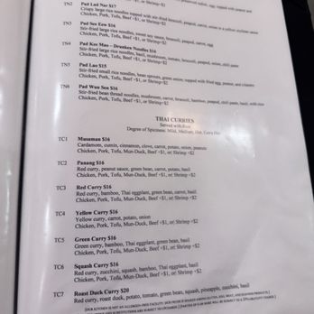 Ha Long Bay - Menu 4 - Thai Noodles & Curries - Vietnamese Near Me - Madison, Wisconsin