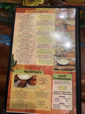 Menu photo 1 Los Braceros Mexican Cantina Powell, TN