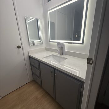 DT Tile Pro - Left side of vanity - Flooring Near Me