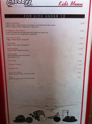 Menu photo 3 Chubby's Diner Kerman, CA