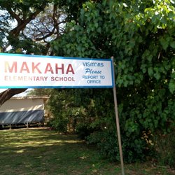 Makaha Elementary School - School sign