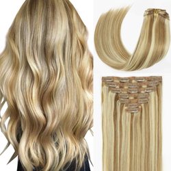 Beauty Bar Wigs & Hair - She CLIP and go 100% Remy Human Hair 7 PCS 18-" 22" all colors one time hair services free