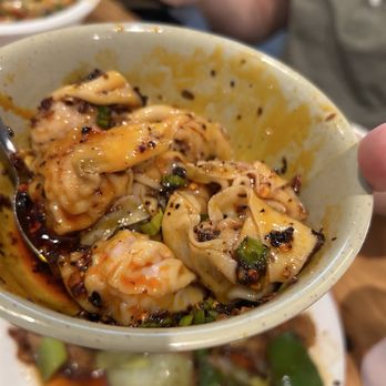 Hu's Cooking - Red Chili Oil Wontons - Chinese Near Me - Houston, Texas Hu's Cooking - Red Chili Oil Wontons - Chinese Near Me - Houston, Texas