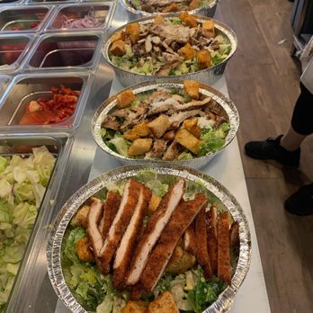 Master Pizza - Assorted salads in to go containers - Pizza Near Me - Carlstadt, New Jersey
