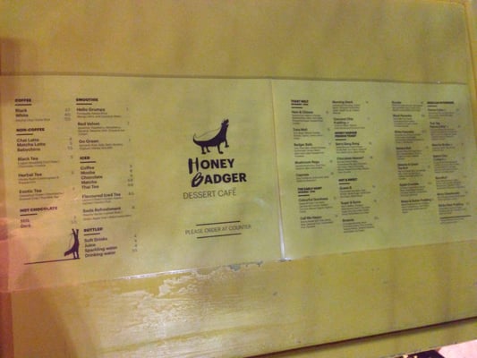 Menu photo 5 Honey Badger Dessert Cafe Battery Point, TAS Menu photo 5 Honey Badger Dessert Cafe Battery Point, TAS