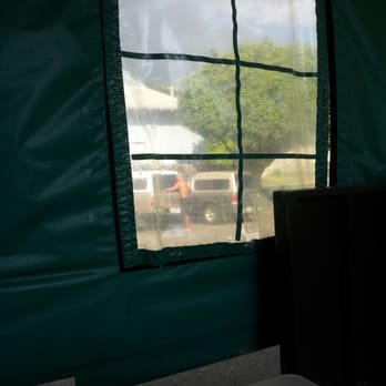 Serg's Mexican Kitchen - view from one side of the outdoor dining area - Food Trucks Near Me - Honolulu, Hawaii
