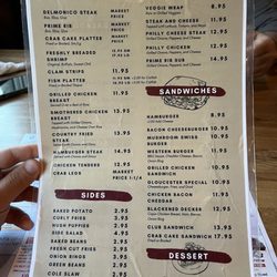 Damon & Company - Menu Back