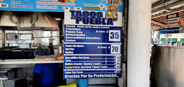 Menu photo 1 Tacos Puebla Tijuana, BCN