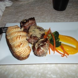 Luxemburg Country Club - Bacon-wrapped Pork Tenderloin, delicious!