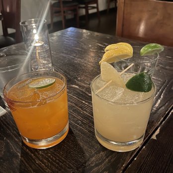 Upper West - spicy marg & ginger marg - New American Near Me - Santa Monica, California Upper West - spicy marg & ginger marg - New American Near Me - Santa Monica, California