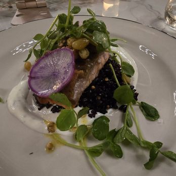Songbird Parlour - Salmon on forbidden rice - Venues & Event Spaces Near Me - Glen Ellen, California