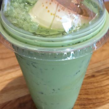 Cafe Uyen - Green tea latte w flan. Yummmmm - Juice Bars & Smoothies Near Me - Yukon, Oklahoma