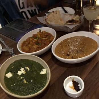Dancing Yak - Aloo Cauli (Cauliflower) - $15 Cashew Chicken Curry - $16 Palungo Saag ra Paneer (Paneer and spinach) - $16 - Himalayan/Nepalese Near Me - San Francisco, California