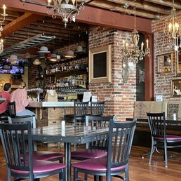 Bar and indoor seating area