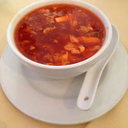 The China Room - Hot and sour soup. Makes your nose run!