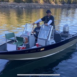 Marine Outboard - The boat he worked on Smoker craft with a Honda outboard