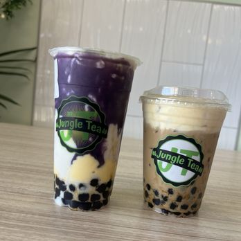 Jungle Tea - Purple tiger - L Banana cream Vietnamese coffee - R - Coffee & Tea Near Me - San Diego, California Jungle Tea - Purple tiger - L Banana cream Vietnamese coffee - R - Coffee & Tea Near Me - San Diego, California