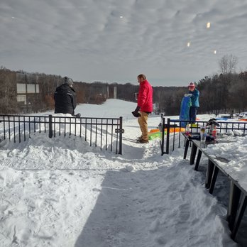 North 20 Brewing - snow covered exit to the LARGE sledding hill - Breweries Near Me - Rosemount, Minnesota