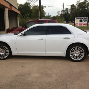 Auto Reflections Window Tinting - Fresh tint on a Chrysler 300C...Excellent job!  A Top-Tier, quality product from Bobby Green, owner. Need tint...go see, Bobby! - Car Window Tinting Near Me - Spring, Texas