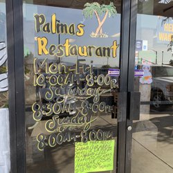 Palmas Restaurant - Hours, as of March 24, 2019.