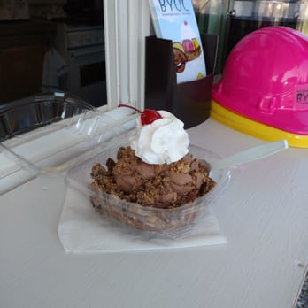 Build Your Own Cookie - Chocolate chip, peanut butter ice cream, Reece's cups topping - Desserts Near Me - Chincoteague, Virginia