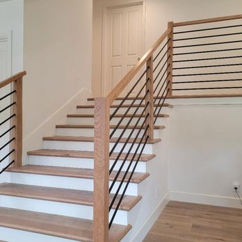Roofing Plus Construction - Remodeled and widened staircase. - Roofing Near Me - Upland, California