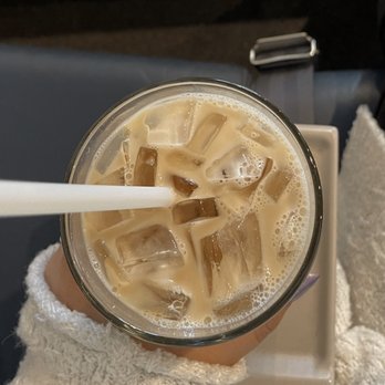 Boarding Pass Coffee - Gainesville - iced lavender latte with oatmilk - Coffee & Tea Near Me - Gainesville, Georgia