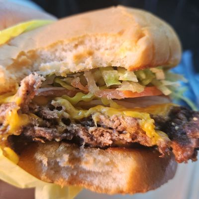 Yellow Paper Burger by null