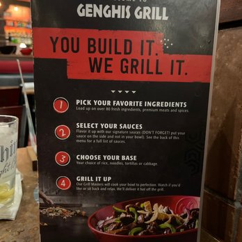 Genghis Grill - Menu - Mongolian Near Me - San Antonio, Texas Genghis Grill - Menu - Mongolian Near Me - San Antonio, Texas