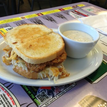 Digger's Diner - Concord - Chicken fried steak sandwich... AYFKM? Just awesome! - Breakfast & Brunch Near Me - Concord, California