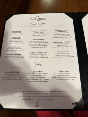 Menu photo 7 82 Queen Charleston, SC Menu photo 7 82 Queen Charleston, SC