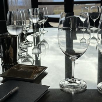 Long Shadows Winery - All Riedel glassware overlooking the valley! - Wineries Near Me - Walla Walla, Washington Long Shadows Winery - All Riedel glassware overlooking the valley! - Wineries Near Me - Walla Walla, Washington