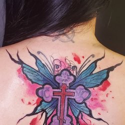 Mohave Creative Tattoo - Tattoo redone by Jonnie last night