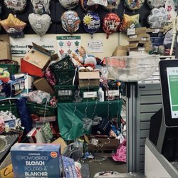 Dollar Tree - The check out area ~ total disaster