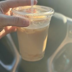 Cookie butter oat milk latte
