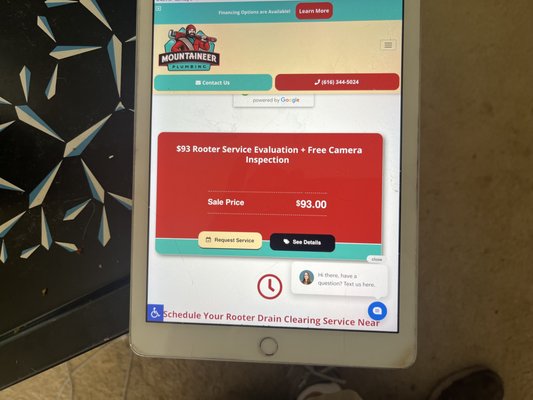 Mountaineer Plumbing, Drains, & Water Heater Services Logo