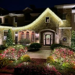 Decorating Elves - Front of Residential Home,