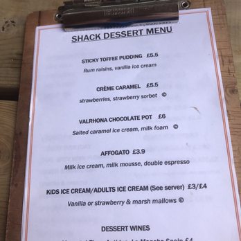 Harry's Shack - The Dessert Menu - Seafood Near Me - Portstewart, CLR Harry's Shack - The Dessert Menu - Seafood Near Me - Portstewart, CLR