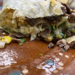 Margarita’s Cocina Mexicana - Inside steak burrito
