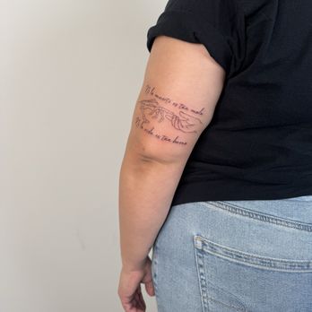 Lined Up Ink - I got two fine line tattoos on each arm - Tattoo Near Me - Los Angeles, California