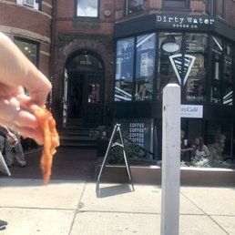Exterior outside entrance of Newbury Street - My dog refused a bite of this pizza... Of even just the cheese...And he loves cheese! - Boston, Massachusetts Exterior outside entrance of Newbury Street - My dog refused a bite of this pizza... Of even just the cheese...And he loves cheese! - Boston, Massachusetts