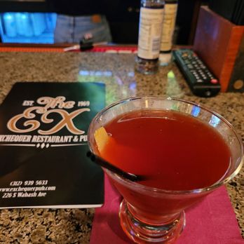 Exchequer Restaurant & Pub - Pomegranate Martini!! - Pizza Near Me - Chicago, Illinois Exchequer Restaurant & Pub - Pomegranate Martini!! - Pizza Near Me - Chicago, Illinois