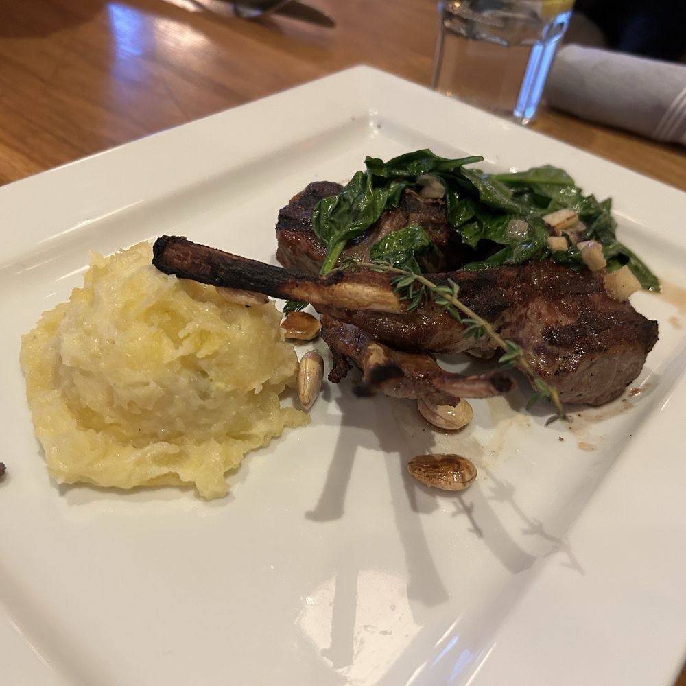 Zola Bistro - Grilled Double Lamb Chops (A La Turque) - French Near Me - Ann Arbor, Michigan Zola Bistro - Grilled Double Lamb Chops (A La Turque) - French Near Me - Ann Arbor, Michigan