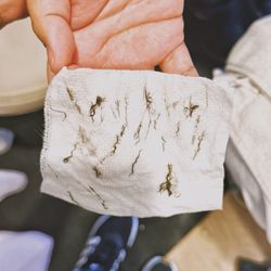 Silver Mirror Facial Bar - Bryant Park NYC - Dermaplaning results (from my homegirl's facial)