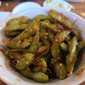 Sushi Exchange - Spicy Garlic Edamame - Sushi Bars Near Me - San Diego, California Sushi Exchange - Spicy Garlic Edamame - Sushi Bars Near Me - San Diego, California