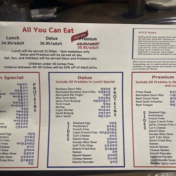 Yogi Korean BBQ - All you can eat menu - Korean Near Me - Stockton, California Yogi Korean BBQ - All you can eat menu - Korean Near Me - Stockton, California