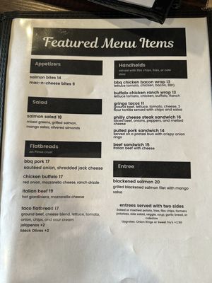 Menu photo 3 Fibs Rockton, IL