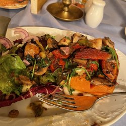 Pulverturm an der Frauenkirche - Sweet potato with mushrooms sauté