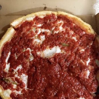 Kitchen 17 - Deep dish: cheese, pepperoni, green pepper, and onion - Vegan Near Me - Chicago, Illinois Kitchen 17 - Deep dish: cheese, pepperoni, green pepper, and onion - Vegan Near Me - Chicago, Illinois